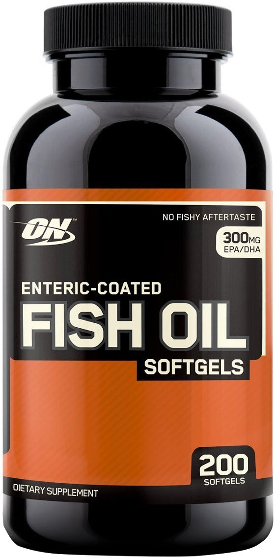 Optimum Nutrition Fish Oil - Enteric Coated - 200 softgels | High-Quality Omegas, EFAs, CLA, Oils | MySupplementShop.co.uk