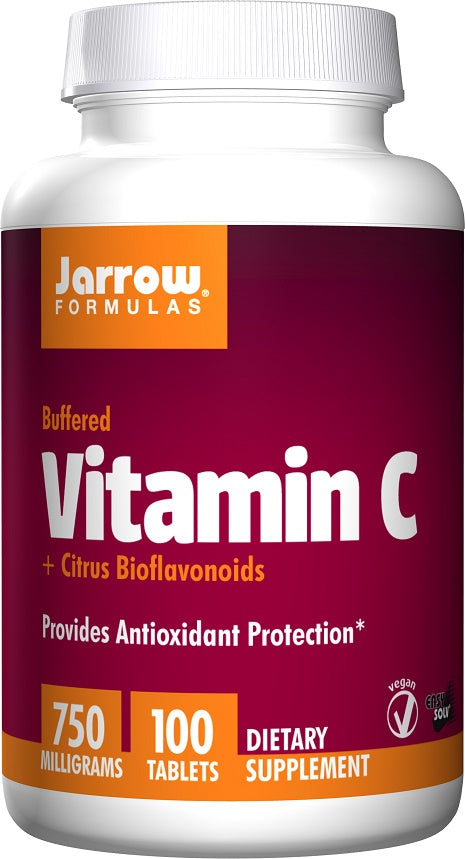 Jarrow Formulas Vitamin C (Buffered) + Citrus Bioflavonoids, 750mg - 100 tabs | High-Quality Vitamin C | MySupplementShop.co.uk