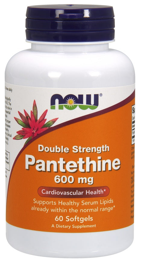 NOW Foods Pantethine, 600mg Double Strength - 60 softgels - Health and Wellbeing at MySupplementShop by NOW Foods