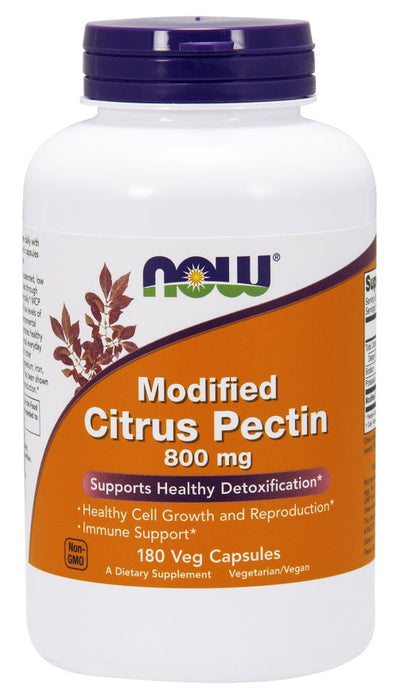 NOW Foods Modified Citrus Pectin, 800mg - 180 vcaps - Health and Wellbeing at MySupplementShop by NOW Foods