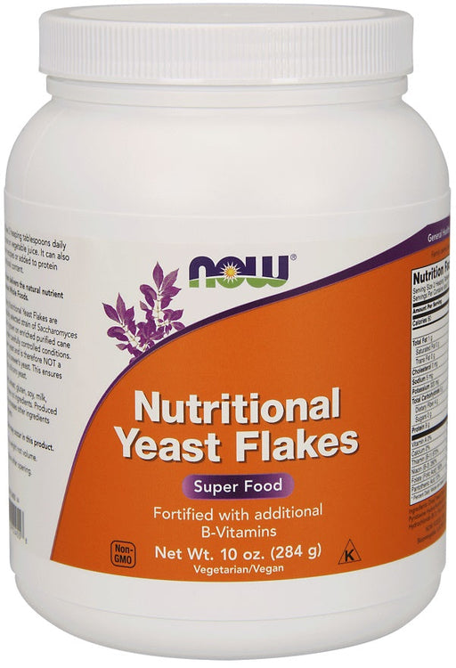 NOW Foods Nutritional Yeast Flakes - 284g - Health and Wellbeing at MySupplementShop by NOW Foods