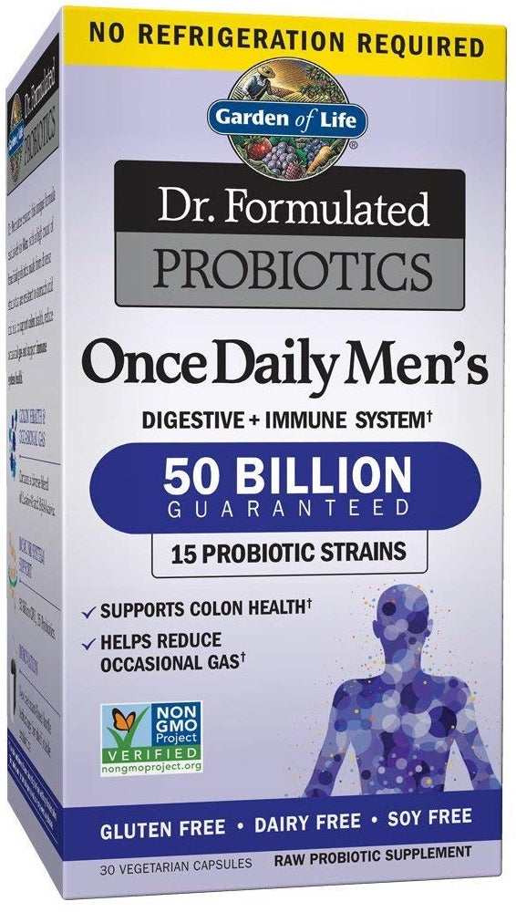 Garden of Life Dr. Formulated Probiotics Once Daily Men's - 30 vcaps | High-Quality Health and Wellbeing | MySupplementShop.co.uk