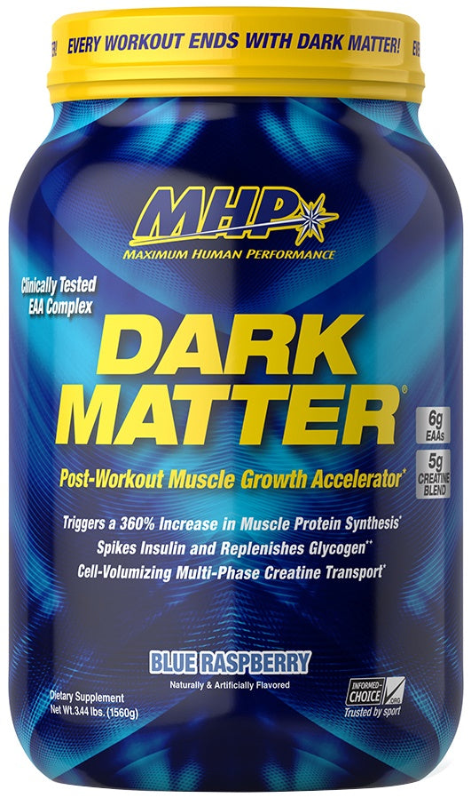 MHP Dark Matter, Blue Raspberry - 1560 grams | High-Quality Pre & Post Workout | MySupplementShop.co.uk