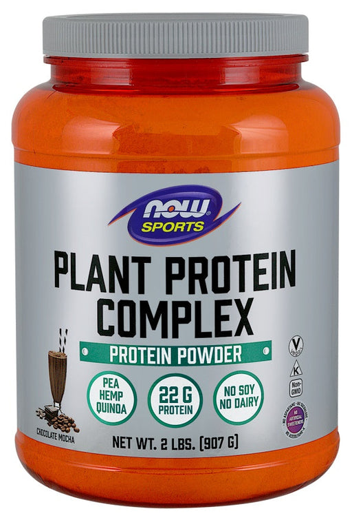 NOW Foods Plant Protein Complex, Chocolate Mocha - 907g | High-Quality Protein | MySupplementShop.co.uk