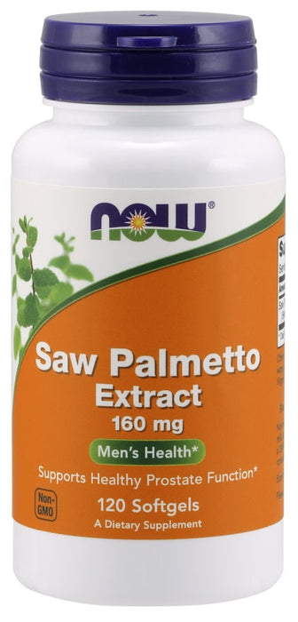 NOW Foods Saw Palmetto Extract, 160mg - 120 softgels - Health and Wellbeing at MySupplementShop by NOW Foods