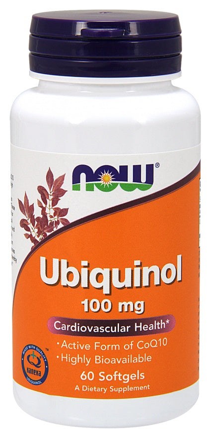 NOW Foods Ubiquinol, 100mg - 60 softgels | High-Quality Health and Wellbeing | MySupplementShop.co.uk