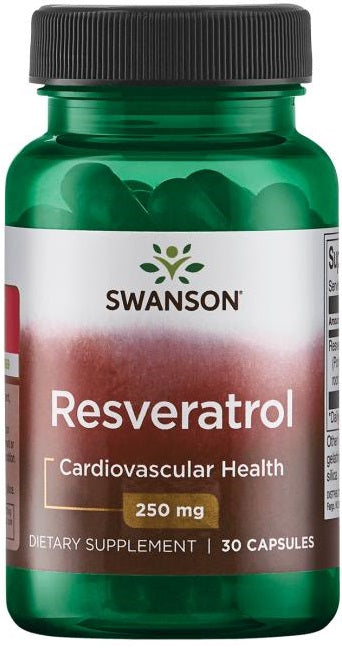 Swanson Resveratrol, 250mg - 30 caps | High-Quality Sports Supplements | MySupplementShop.co.uk
