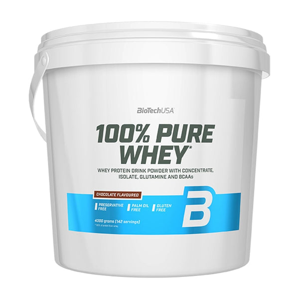 BioTechUSA 100% Pure Whey, Bourbon Vanilla - 4000 grams | High-Quality Protein | MySupplementShop.co.uk