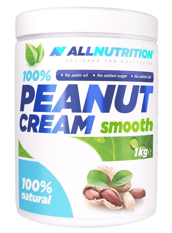 Allnutrition 100% Peanut Cream, Smooth - 1000g | High-Quality Sports Supplements | MySupplementShop.co.uk