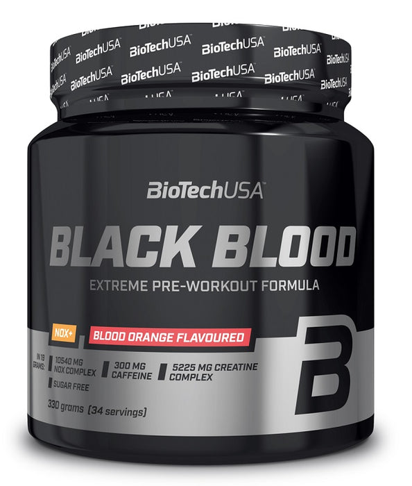 BioTechUSA Black Blood NOX+, Blueberry-Lime (EAN 5999076232376) - 330 grams - Default Title - Nitric Oxide Boosters at MySupplementShop by BioTechUSA