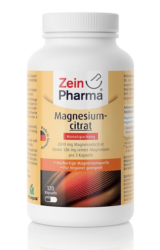 Zein Pharma Magnesium Citrate, 680mg - 120 caps | High-Quality Vitamins & Minerals | MySupplementShop.co.uk