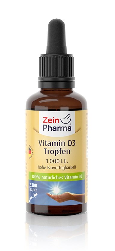 Zein Pharma Vitamin D3 Drops, 1000 IU - 50 ml. | High-Quality Vitamins & Minerals | MySupplementShop.co.uk