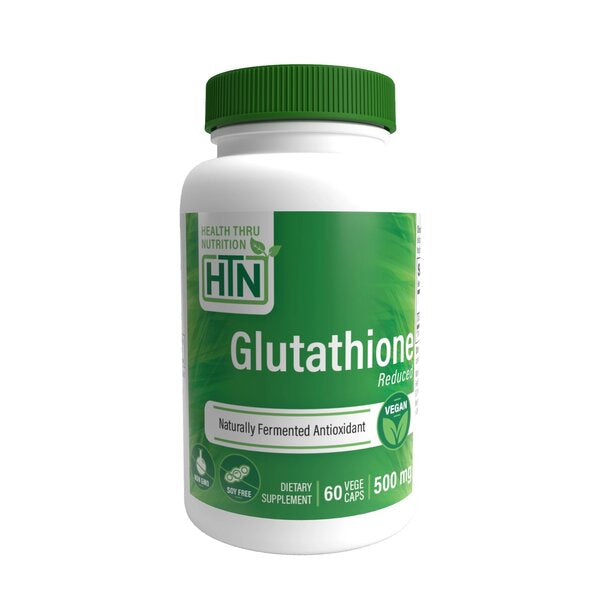Health Thru Nutrition Glutathione Reduced, 500mg - 60 vcaps | High-Quality Detox & Cleanse | MySupplementShop.co.uk
