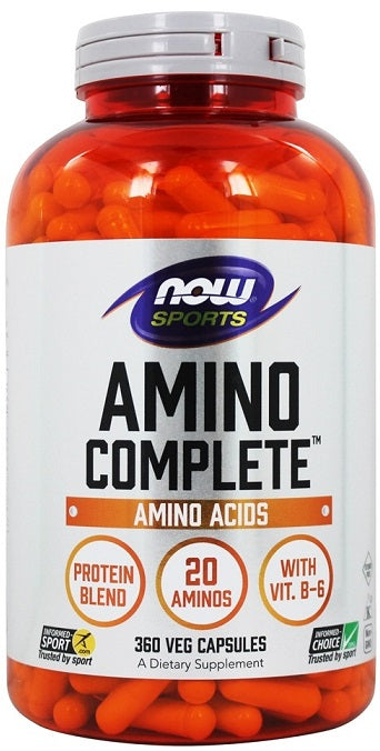 NOW Foods Amino Complete - 360 vcaps | High-Quality Dietary Management | MySupplementShop.co.uk