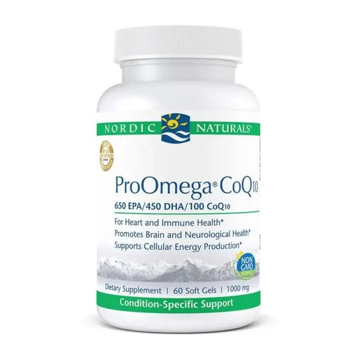 Nordic Naturals ProOmega CoQ10 - 60 softgels | High-Quality Health and Wellbeing | MySupplementShop.co.uk