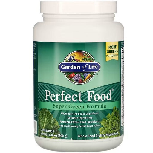 Garden of Life Perfect Food Super Green Formula, Powder - 600g | High-Quality Health Foods | MySupplementShop.co.uk