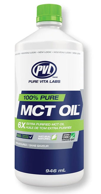 PVL Essentials 100% Pure MCT Oil, Unflavoured - 946 ml. | High-Quality Omegas, EFAs, CLA, Oils | MySupplementShop.co.uk