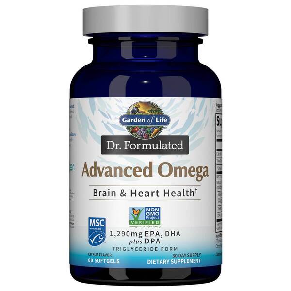 Garden of Life Dr. Formulated Advanced Omega, Citrus - 60 softgels - Health and Wellbeing at MySupplementShop by Garden of Life