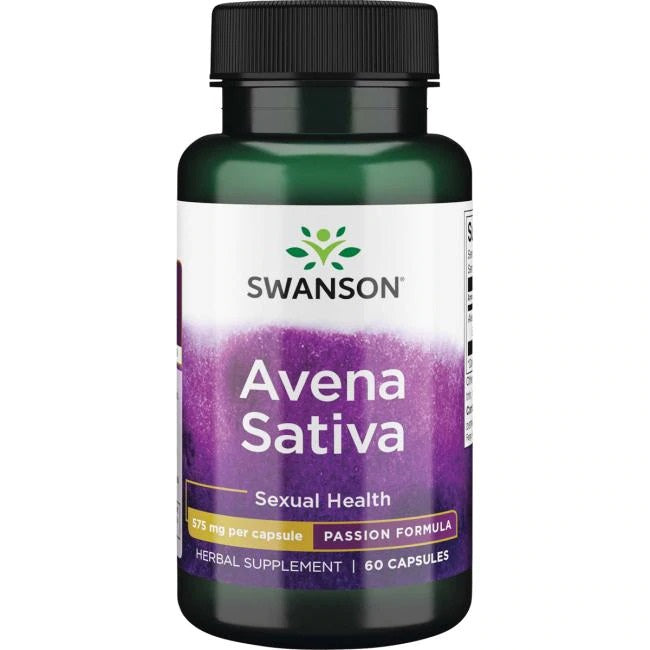 Swanson Avena Sativa, 575mg - 60 caps | High-Quality Sexual Health | MySupplementShop.co.uk