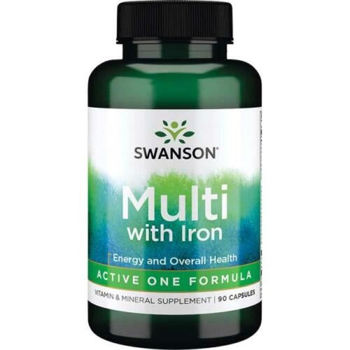 Swanson Multi with Iron - 90 caps | High-Quality Vitamins & Minerals | MySupplementShop.co.uk