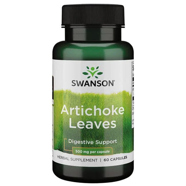 Swanson Artichoke Leaves, 500mg - 60 caps | High-Quality Health and Wellbeing | MySupplementShop.co.uk
