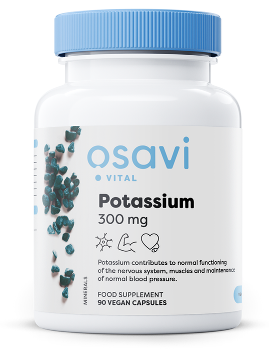 Osavi Potassium, 300mg - 90 vegan caps - Potassium at MySupplementShop by Osavi