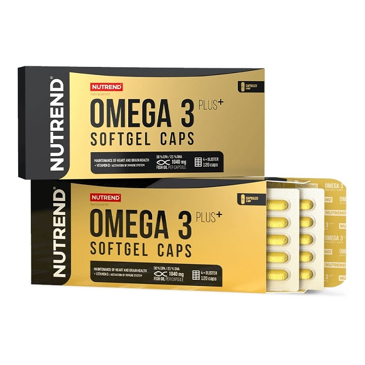 Nutrend Omega 3 Plus - 120 caps | High-Quality Health and Wellbeing | MySupplementShop.co.uk