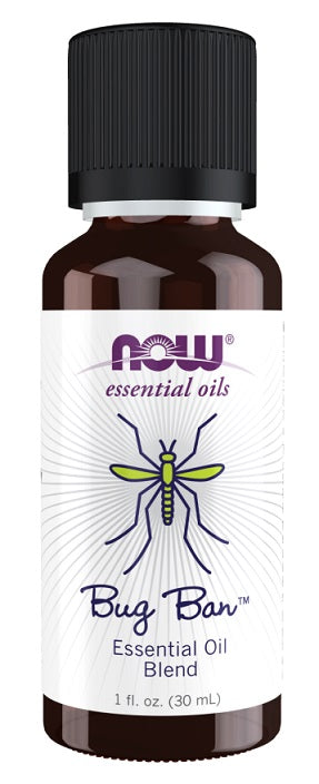 Essential Oil, Bug Ban - 30 ml. by NOW Foods at MYSUPPLEMENTSHOP.co.uk