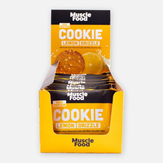 Musclefood Lemon Drizzle Cookie 12x60g - Sports Nutrition at MySupplementShop by Musclefood